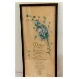 Vintage Framed Wall Decor Items