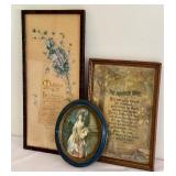 Vintage Framed Wall Decor Items