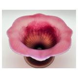 Gorgeous Fenton Glass Christmas Compote