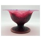 Gorgeous Fenton Glass Christmas Compote