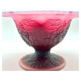 Gorgeous Fenton Glass Christmas Compote