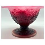 Gorgeous Fenton Glass Christmas Compote