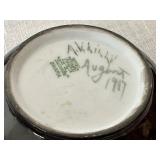 Antique Portrait Hand Painted Vanity Jar