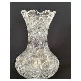 Vintage Cut Crystal Vase by Libbey