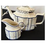 Antique Castleford Teapots and Creamer
