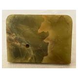 Vintage Desk Tray with Bronze Elephant Figurine