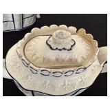 Antique Castleford Teapots and Creamer
