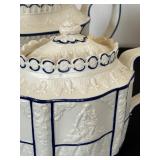 Antique Castleford Teapots and Creamer