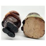 Two Vintage Hand Carved Norwegian Figurines