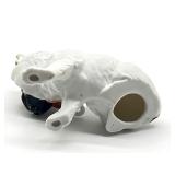 Antique Victorian Porcelain Dog Figurine