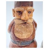 Two Vintage Hand Carved Norwegian Figurines