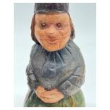 Two Vintage Hand Carved Norwegian Figurines