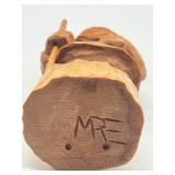 Vintage Hand Carved Gnome Wood Figurine