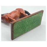 Vintage Morten Studios Deer Figurine and Vintage Metal Horse Figurine