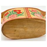 Antique Swedish Hand Painted Tine Box