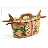 Antique Swedish Hand Painted Tine Box