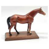 Vintage Morten Studios Deer Figurine and Vintage Metal Horse Figurine