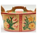 Antique Swedish Hand Painted Tine Box