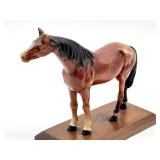 Vintage Morten Studios Deer Figurine and Vintage Metal Horse Figurine