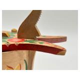 Antique Swedish Hand Painted Tine Box