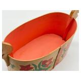 Antique Swedish Hand Painted Tine Box