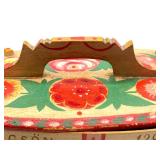 Antique Swedish Hand Painted Tine Box