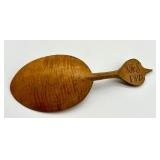 Antique 1872 Wooden Norwegian Spoon