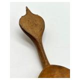 Antique 1872 Wooden Norwegian Spoon
