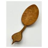 Antique 1872 Wooden Norwegian Spoon