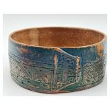 Antique Swedish Wooden Bowl, Carved Shoe, Gnome and Wooden Spoons