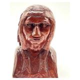 Vintage Hand Carved Native American Figurine