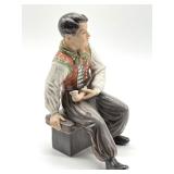 Dahl Jensen No. 1300 Porcelain Figurine Amager Boy with Pipe