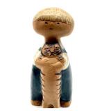 Lisa Larson Gustavsberg Pelle with Cat Pottery Figurine