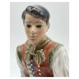 Dahl Jensen No. 1300 Porcelain Figurine Amager Boy with Pipe