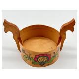 Antique Wooden Swedish Tine Box