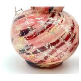 Pair of Antique Spangle Glass Vases