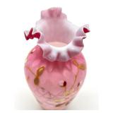 Antique Diamond Quilt Pink Case Vase