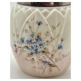 Antique Mount Washington Satin Glass Cracker or Biscuit Jar