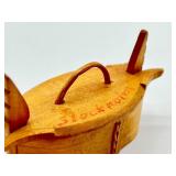 Antique Miniature Swedish Tine Box