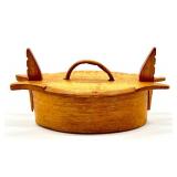 Antique Miniature Swedish Tine Box