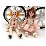 Miniature Dollhouse Stroller and Dolls