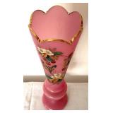 Beautiful Antique Hand Painted Bristol Vase