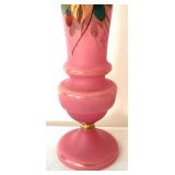 Beautiful Antique Hand Painted Bristol Vase