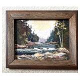 Vintage Original Scenic Oil Painting by Herb Hultgren