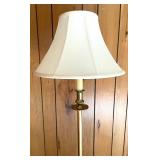 Beautiful Vintage Brass Floor Lamp with Swirled Base