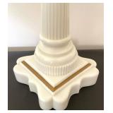 Vintage Cranberry Hobnail Hurricane Lamp