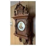 Antique Lorenz Furtwangler Sohne German Regulator Wall Clock