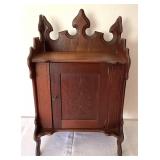 Antique Victorian Dresser Top Walnut Cabinet