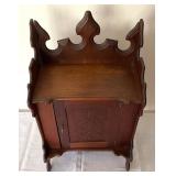 Antique Victorian Dresser Top Walnut Cabinet