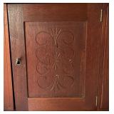 Antique Victorian Dresser Top Walnut Cabinet